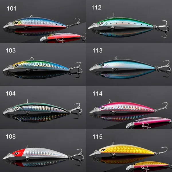 Noeby Minnow Fishing Lure 110mm 19g Long Casting Sinking Wobblers ...