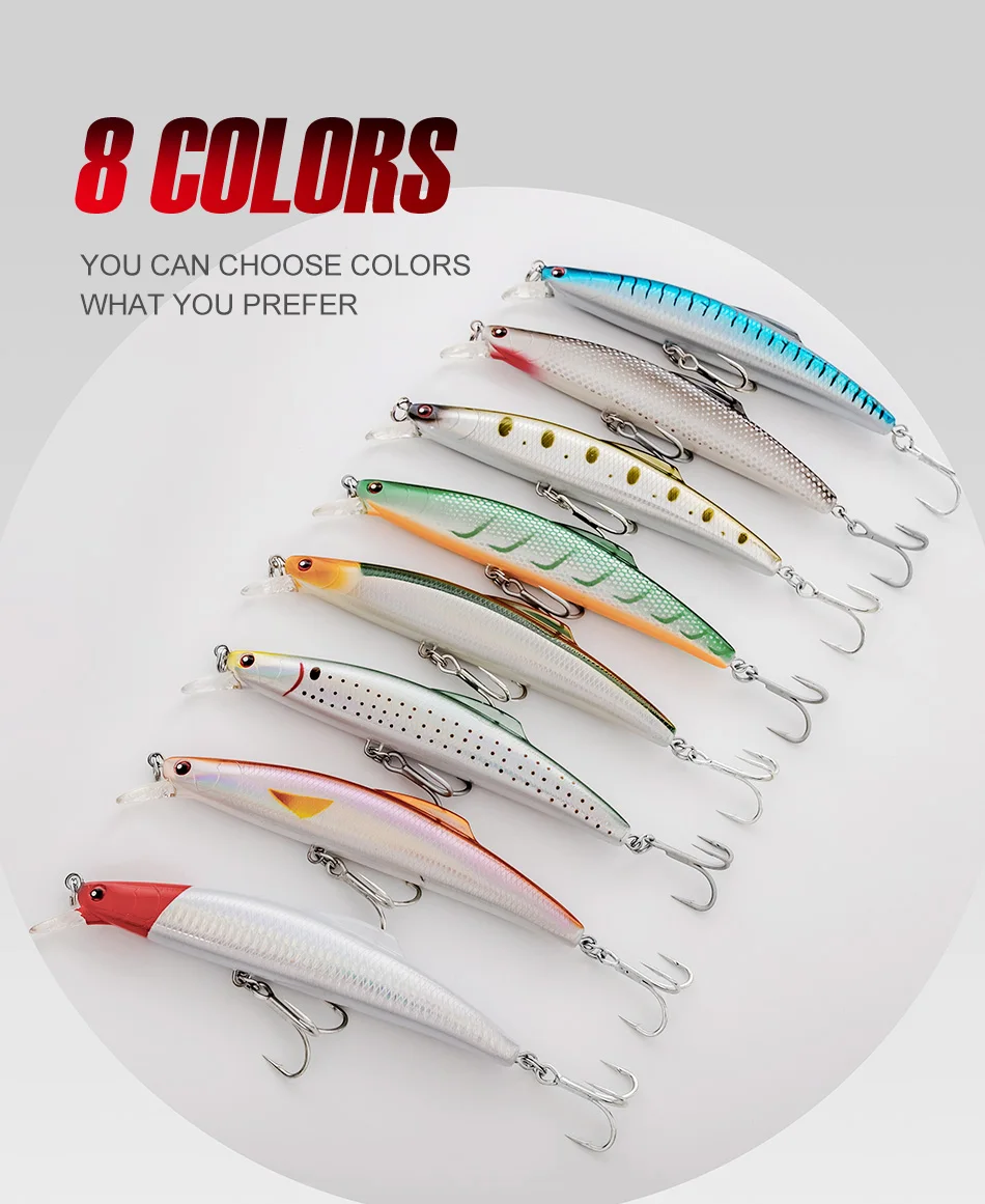 NOEBY Minnow Fishing Lure 14cm 35g 16cm 60 Trolling Shore Casting ...